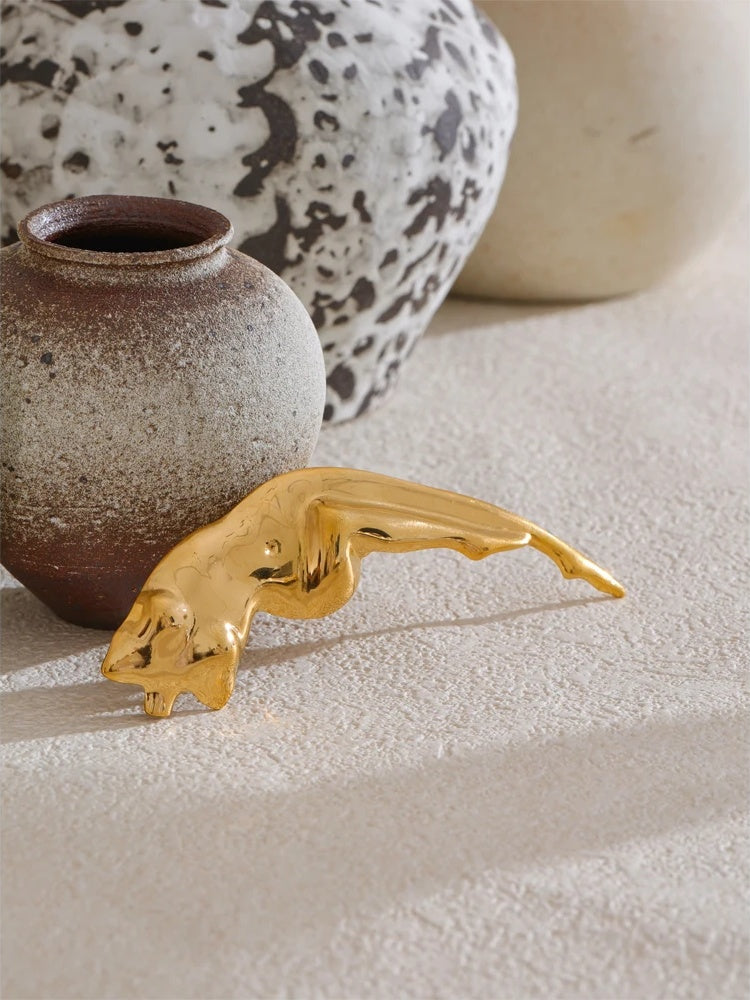 Abstract lady body contemporary brooch pin - product image