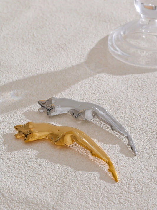 Abstract lady body contemporary brooch pin - product image
