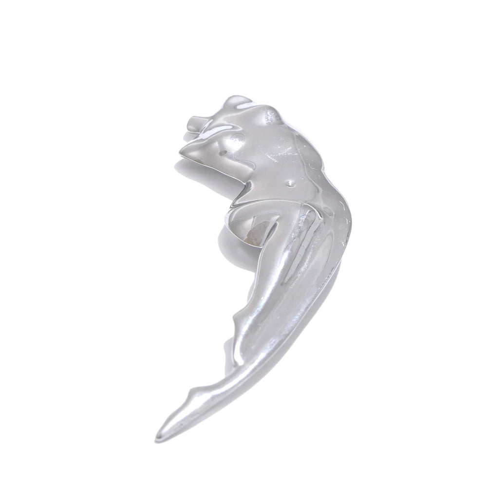 Abstract lady body contemporary brooch pin - product image