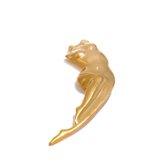 Abstract lady body contemporary brooch pin - product image