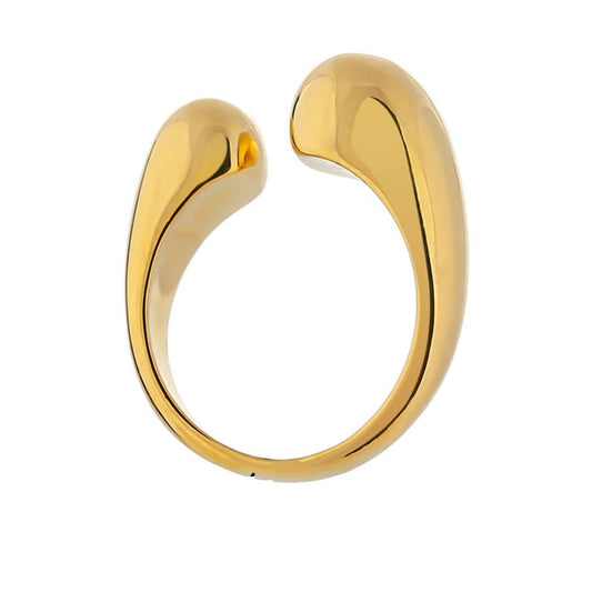 Abstract open minimalist fashion ring - product image