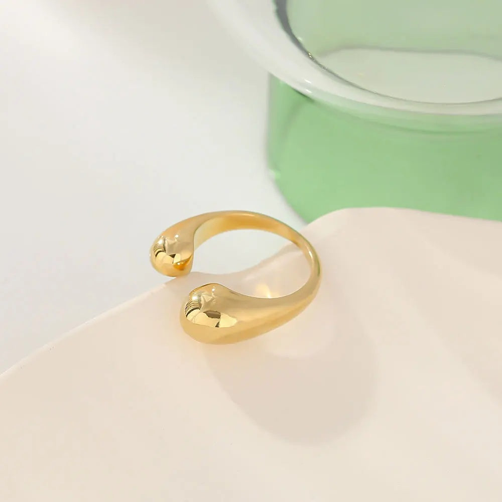 Abstract open minimalist fashion ring - product image
