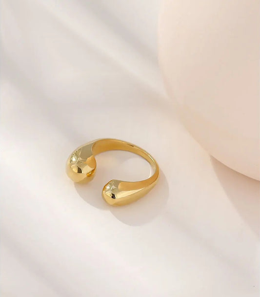 Abstract open minimalist fashion ring - product image