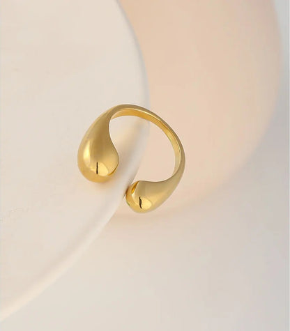 Abstract open minimalist fashion ring - product image