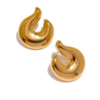 Abstract Stud Earrings Push-back Fashion Jewelry
