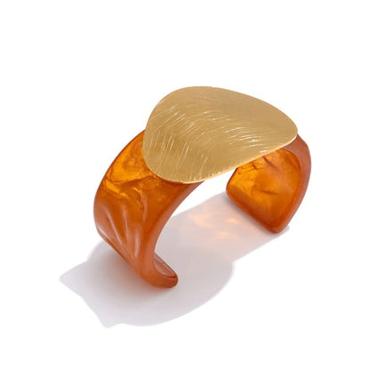 Acrylic big open abstract bracelet - product image
