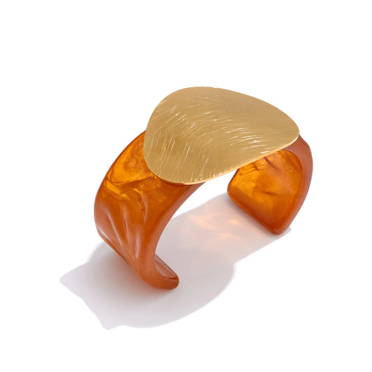 Acrylic big open abstract bracelet - product image