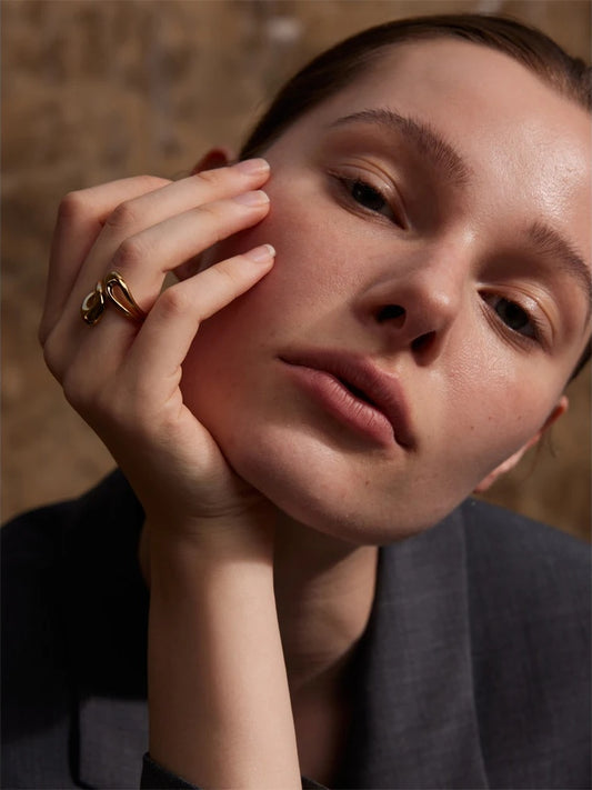 Adjustable abstract fashion chic ring - product image