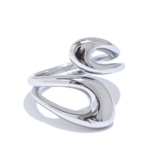 Adjustable abstract fashion chic ring - product image