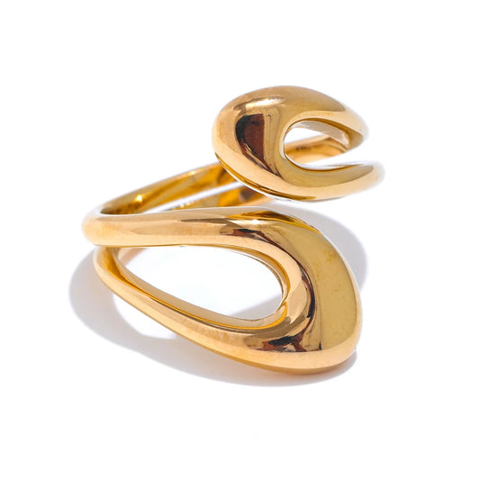 Adjustable abstract fashion chic ring - product image