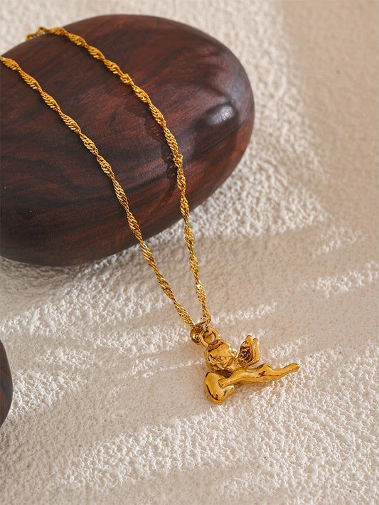 Angel heart pendant necklace - product image