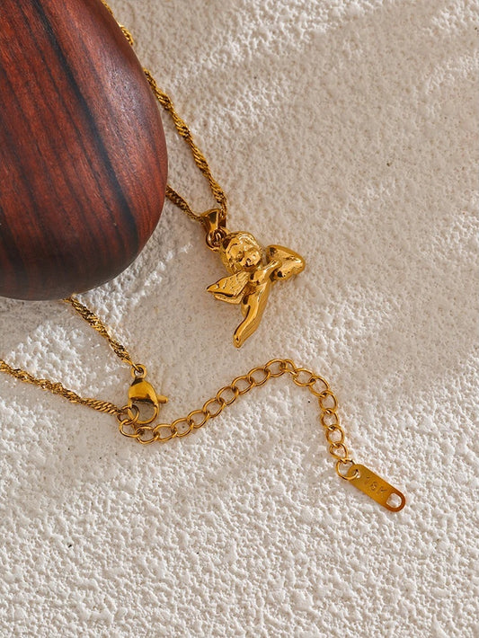 Angel heart pendant necklace - product image