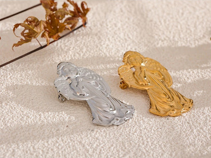 Angel wing minimalist brooch pin - product image