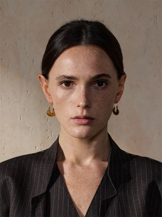 Bag shape hoop earrings women fashion jewelry - product image