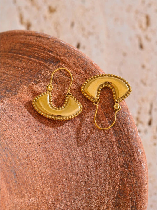 Bag shape hoop earrings women fashion jewelry - product image