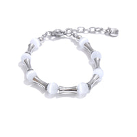 Bamboo Natural Cat Eye Stone Chain Bracelet