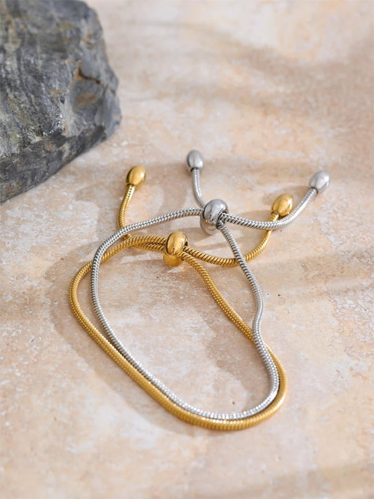 Basic chain pull-out adjustable bracelet - product image