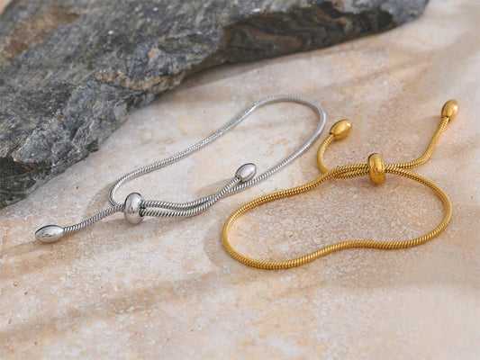 Basic chain pull-out adjustable bracelet - product image