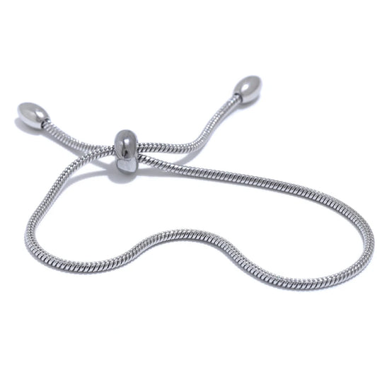 Basic chain pull-out adjustable bracelet - product image
