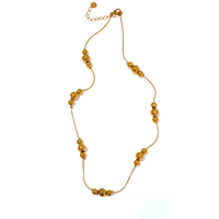 Beads Chain Collar Necklace Rust Proof Fashion