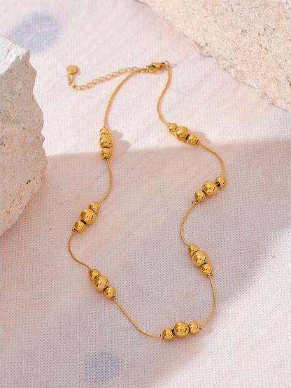 Beads chain collar necklace rust proof fashion - product image