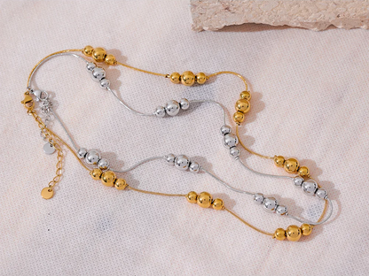 Beads chain collar necklace rust proof fashion - product image