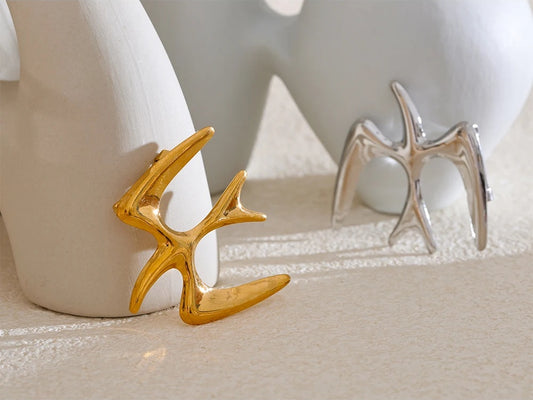 Bird swallow water resistant casual abstract brooch - product image