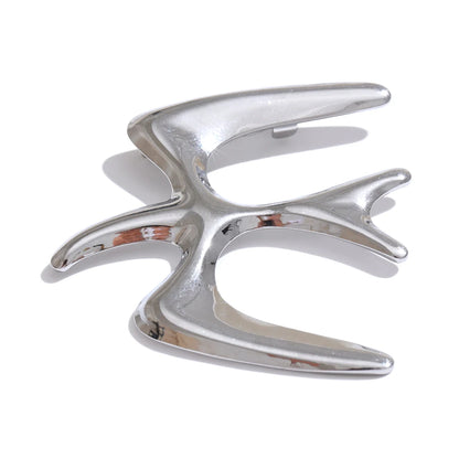 Bird swallow water resistant casual abstract brooch - product image