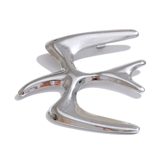 Bird swallow water resistant casual abstract brooch - product image