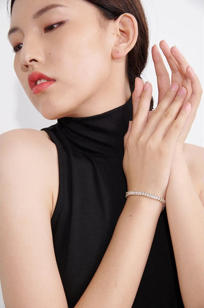 Bling cubic zirconia modern chain women bracelet - product image