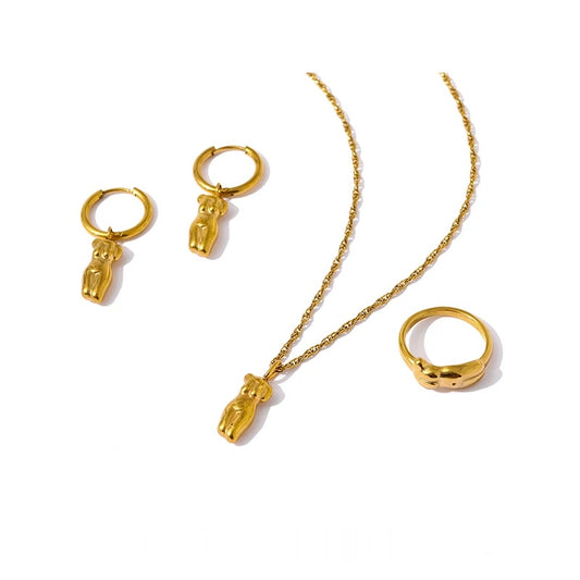Body pendant chain necklace fashion set - product image
