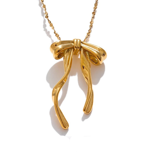 Bow knot necklace pendant - product image