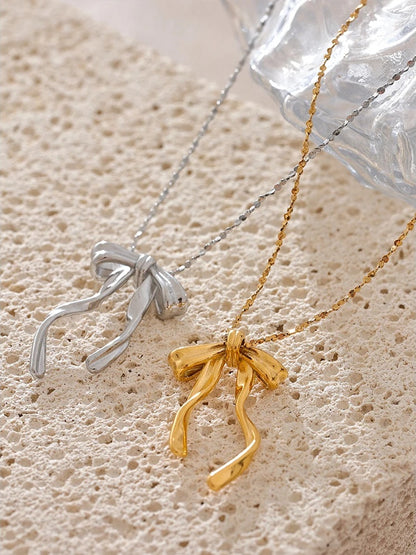 Bow knot necklace pendant - product image