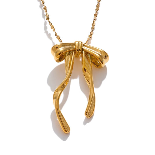 Bow knot necklace pendant - product image