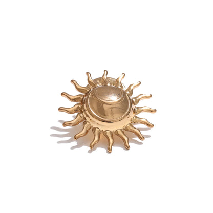 Bowknot sun moon stainless steel brooch pin - product image