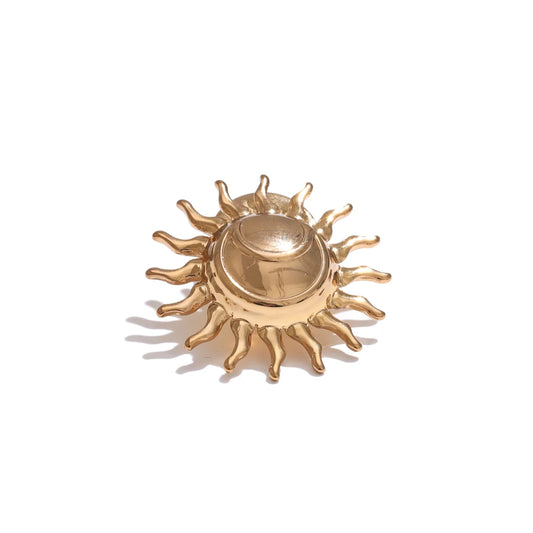 Bowknot sun moon stainless steel brooch pin - product image