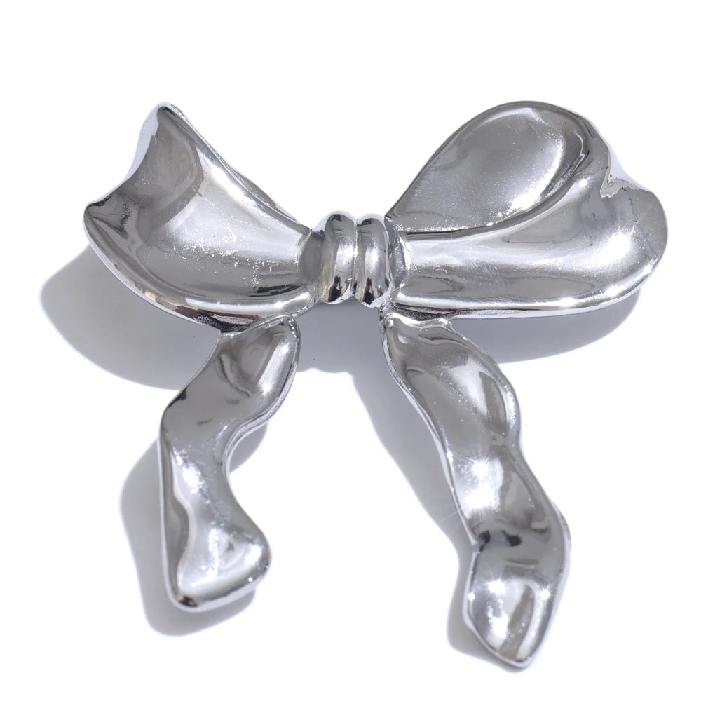 Bowtie bow knot trendy brooch pin - product image