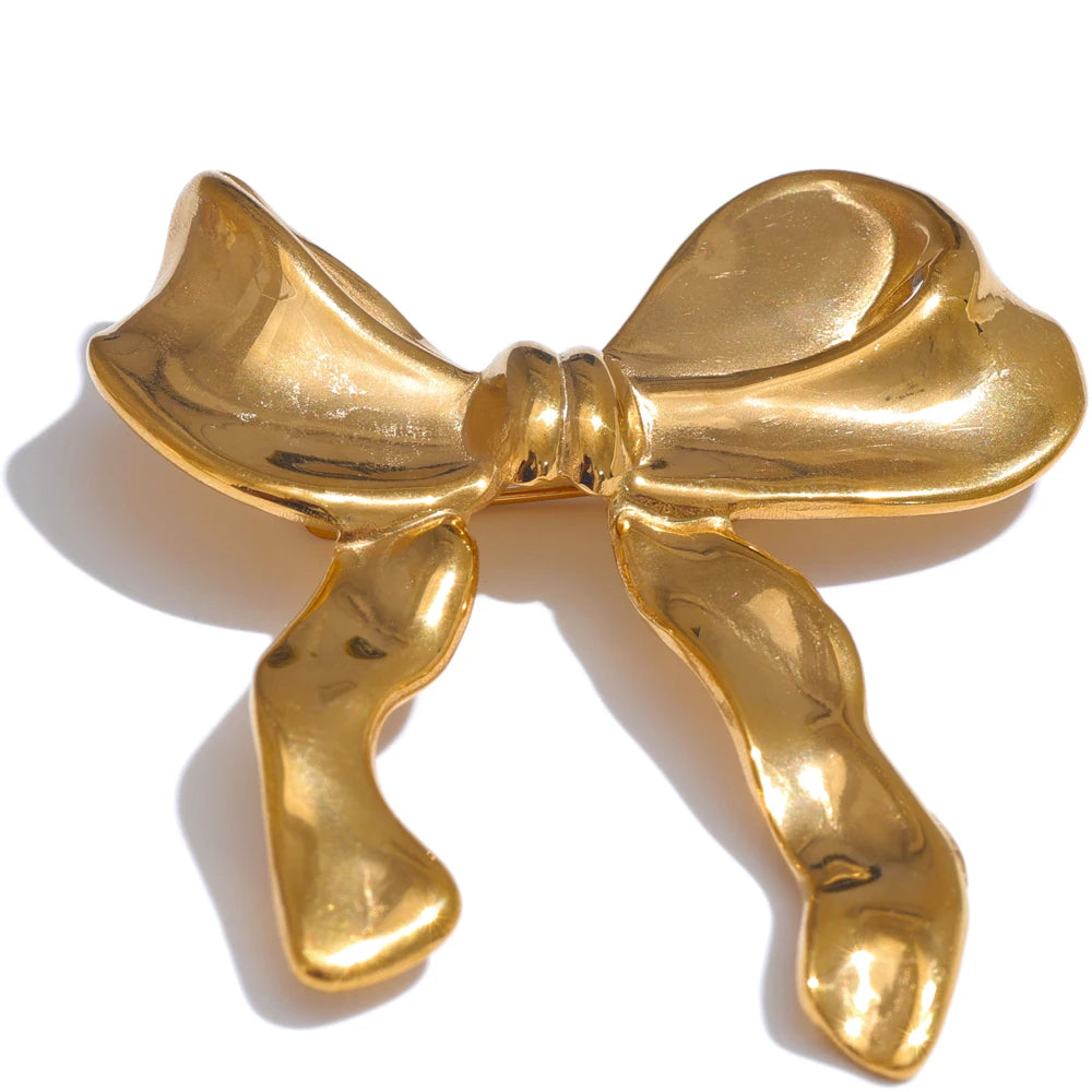 Bowtie bow knot trendy brooch pin - product image