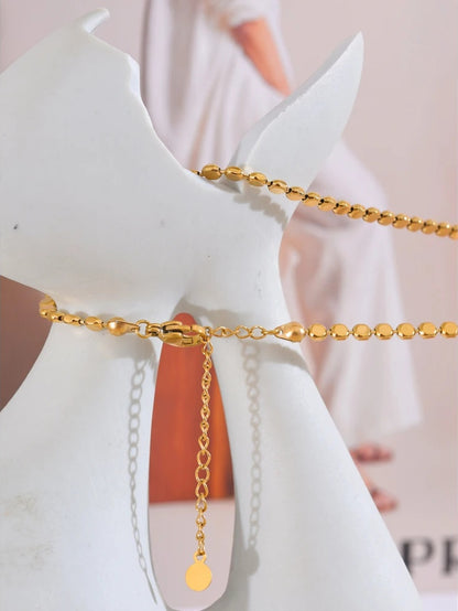 Bright square chain collar necklace women - product image