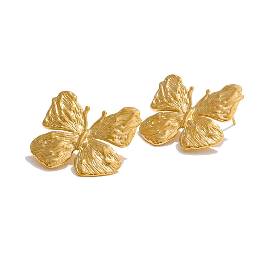 Butterfly daily waterproof stud earrings - product image