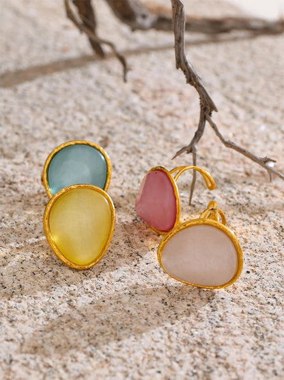 Candy multi-color resin adjustable summer ring - product image