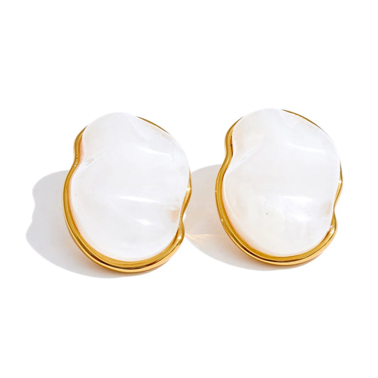Candy resin acrylic colorful stud earrings - product image