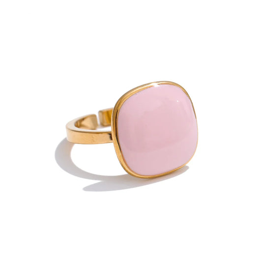 Candy square adjustable contemporary charm ring women - product image