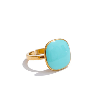 Candy square adjustable contemporary charm ring women - product image