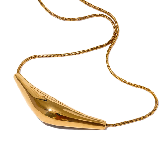 Cast pendant clavicle fashion necklace - product image