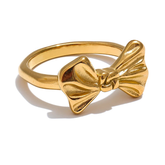 Casting bow knot fashion finger ring - product image