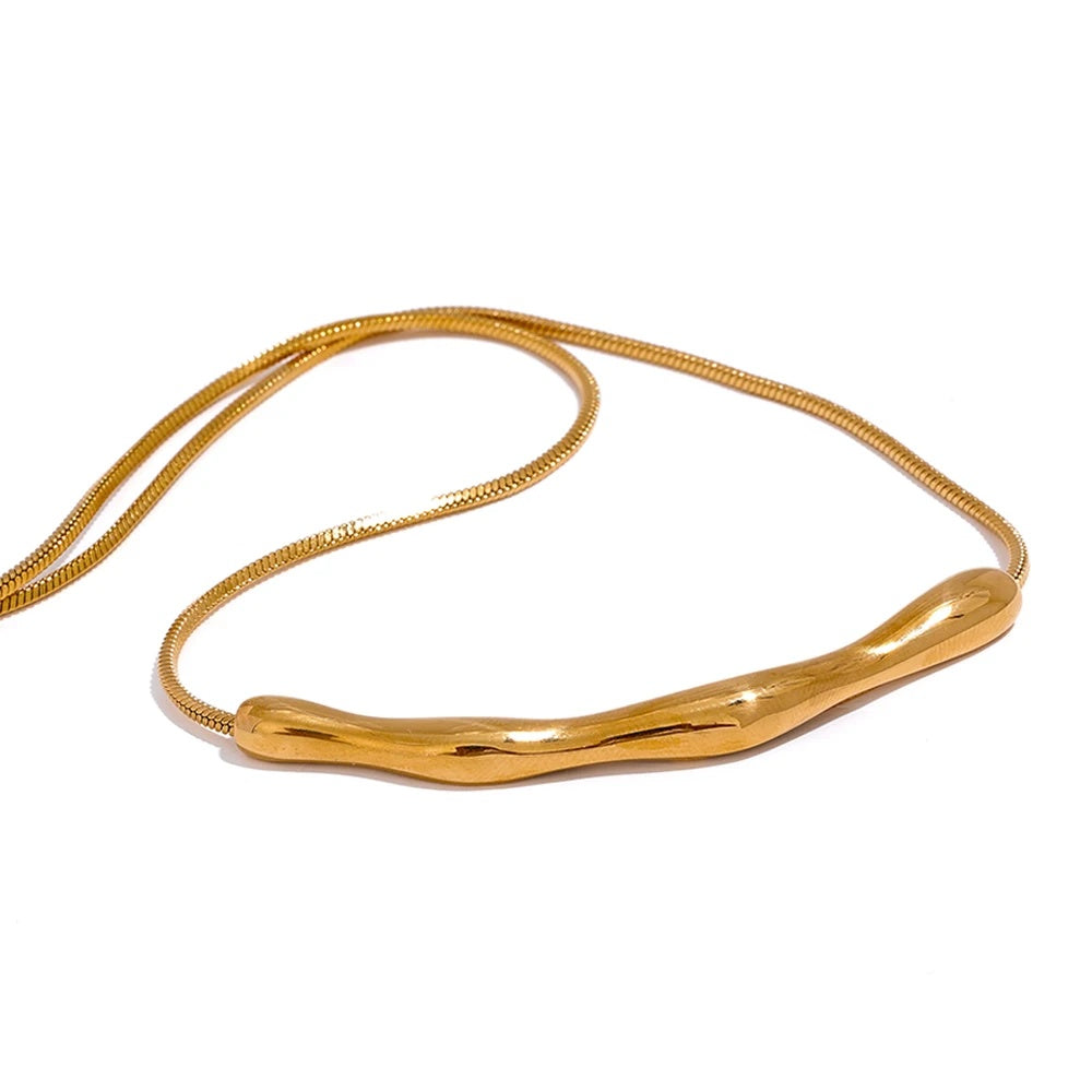 Chain cast pendant waterproof clavicle necklace - product image
