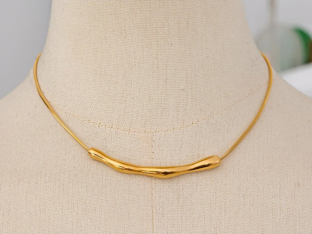 Chain cast pendant waterproof clavicle necklace - product image