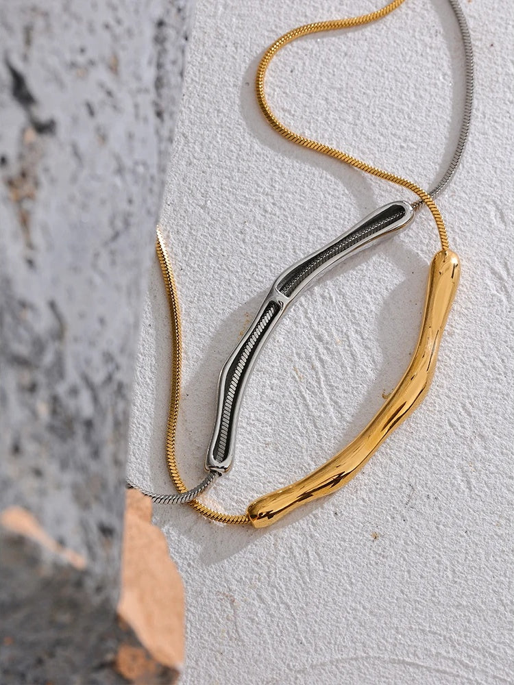 Chain cast pendant waterproof clavicle necklace - product image