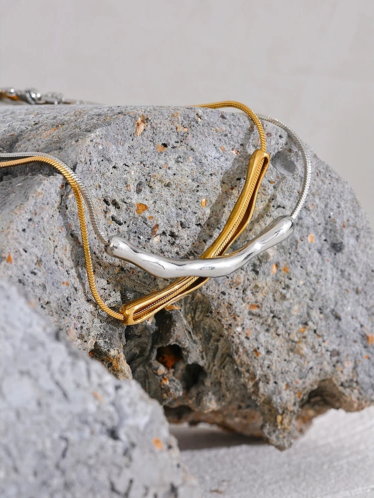 Chain cast pendant waterproof clavicle necklace - product image